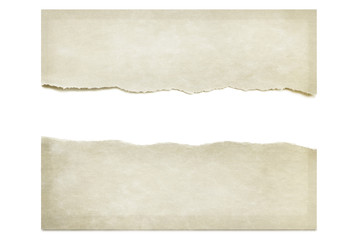 Torn Paper Isolated on White