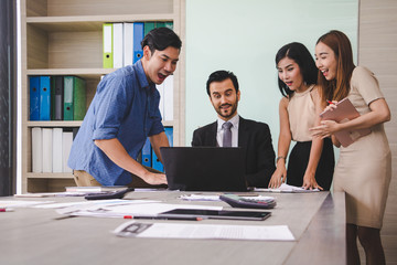 Business meeting of business people.