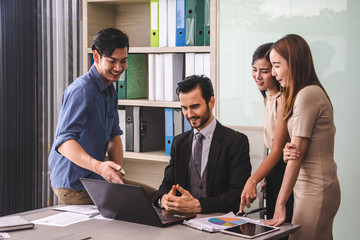 Business meeting of business people.