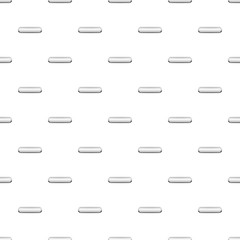 White rectangular button pattern seamless repeat in cartoon style vector illustration