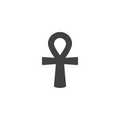 Ankh vector icon. filled flat sign for mobile concept and web design. Egyptian cross simple solid icon. Symbol, logo illustration. Pixel perfect vector graphics
