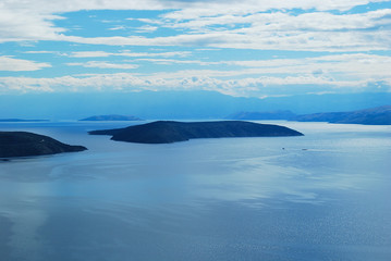 The islands on the Croatian sea