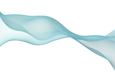 Abstract light green wave. Bright light green ribbon on white background. Light green scarf. Abstract light green smoke. Raster air background. 3D illustration