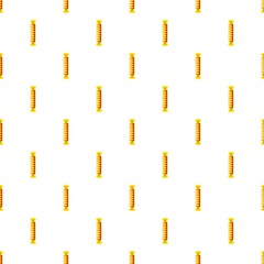 Candy iin yellow wrap pattern seamless repeat in cartoon style vector illustration