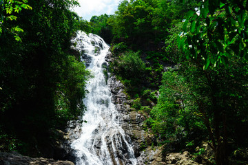 Amazing beautiful waterfalls at Sarika Waterfall Nakhon Nayok, Thailand