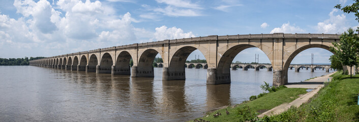Stone Arch Bridge Susquehanna River Harrisburg Pennsylvania © CascadeCreatives