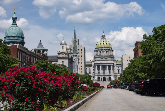 Historic Architecture in Harrisburg the State Capital of Pennsylvania USA