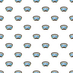 Diving mask pattern seamless repeat in cartoon style vector illustration