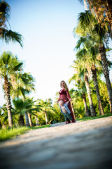 Familie macht Urlaub