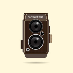 Vintage Camera vector set equipment