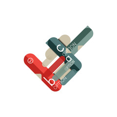 Abstract lines geometric infographic layoutAbstract lines geometric infographic layout, data visualization design, option step by step schedule, web box