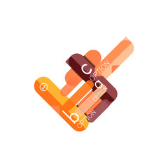 Abstract lines geometric infographic layoutAbstract lines geometric infographic layout, data visualization design, option step by step schedule, web box