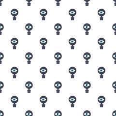 Spy eye pattern seamless repeat in cartoon style vector illustration
