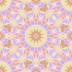 Fototapeta na wymiar colored floral geometric vector pattern. Vector illustration. ideal for creative and decorative projects.
