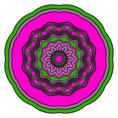 mandala. creative anti-stress floral ornament. vector illustration