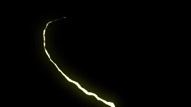 loopable RAINBOW neon Lightning bolt HEART shape flight on black background animation new quality unique nature light effect video footage