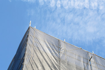 ビルの修繕現場