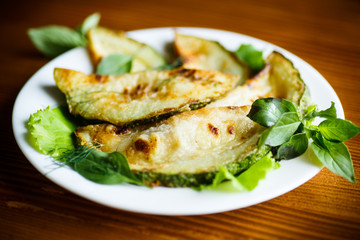 fried zucchini seasoned with dill