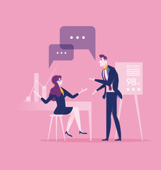 Communication. business Concept illustration