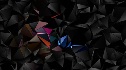 Obraz premium Abstract Low-Poly triangular modern background