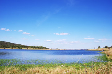 Alqueva Lake near Monsaraz village, Portugal.