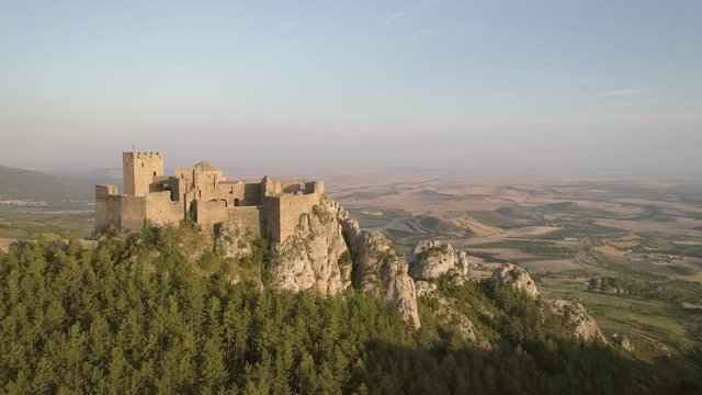 Ancient medieval Loarre Castle in Huesca Aragon Spain