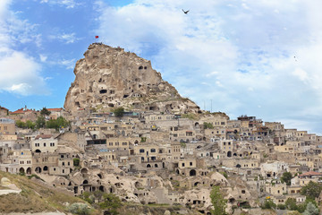 Fototapeta na wymiar Cave Uchhisar. Cappadocia, central Turkey.