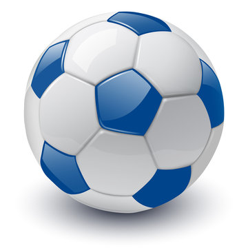 soccer ball 3D vector illustration