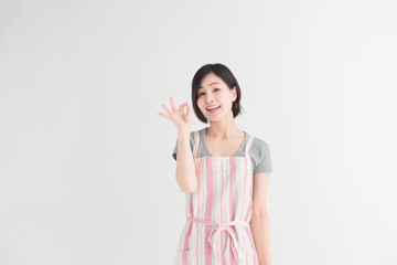 主婦・白バック