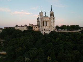 Fototapeta na wymiar Basilique Notre Dame de Fourviere LYON France