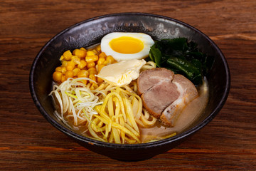 Japanese Ramen soup with pork