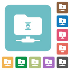 FTP busy rounded square flat icons