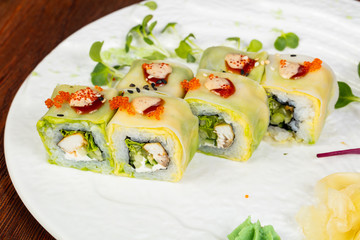 Japanese roll with chicken