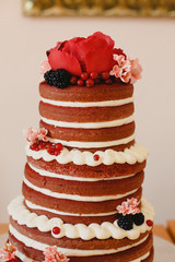 Delicious real wedding cake