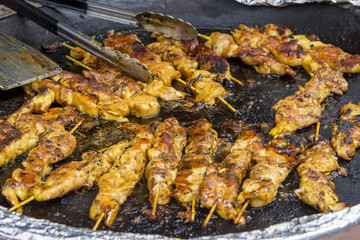 Sticky Asian Chicken Skewers