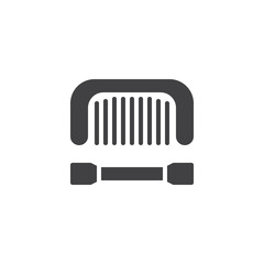 Kogai and khushi vector icon. filled flat sign for mobile concept and web design. Traditional Japanese hairstyles simple solid icon. Symbol, logo illustration. Pixel perfect vector graphics