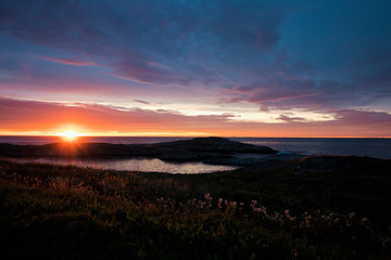 Beautiful Sunset above the european atlantic