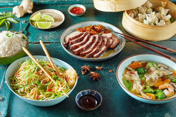 Chinese regional cuisine with assorted dishes