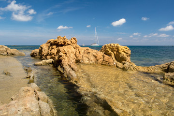 Fototapeta na wymiar Pou des Lleo, Santa Eulalia des Riu, Ibiza, Islas Baleares, Spain
