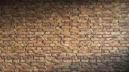 Brick wall 3d rendering