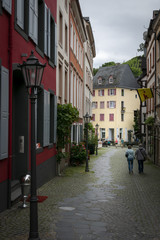 Fototapeta na wymiar A street view in Bernkastel Mosselvalley in Germany