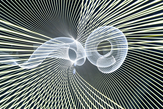 Luminography abstract background. LED light show