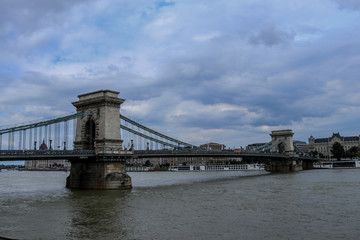 Fototapeta na wymiar Budapest Chain Bridge