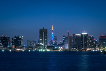 Fototapeta na wymiar 東京の都市風景　湾岸の夜景２