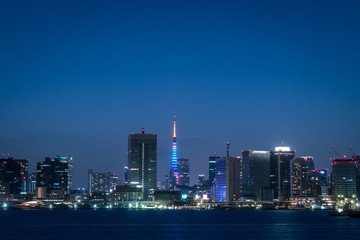 Fototapeta na wymiar 東京の都市風景　湾岸の夜景１