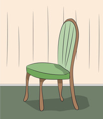 chair standing in a room