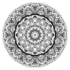 Beautiful Mandala. Vintage decorative elements. Hand drawn background. vector illustration.