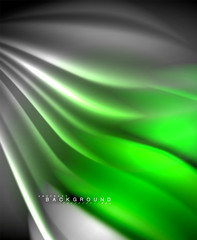 Neon holographic fluid color wave for web, wallpaper, pattern, texture and background