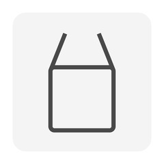 Metal or steel rod bar vector icon. Square profile section shape. That alloy of iron from steel production industry and metallurgy. For sawing, turning, milling, drilling and grinding to product.