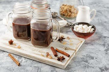 Hot chocolate with whipped cream